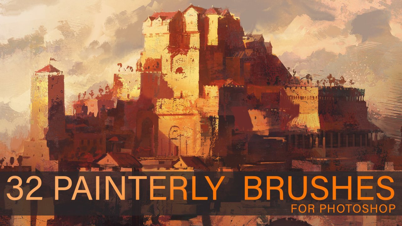 32 Painterly Brushes